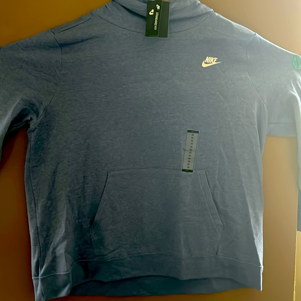 Nike light blue hoodie
